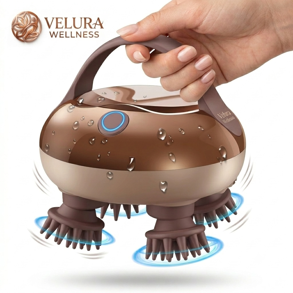 VeluraWellness™ Electric Head Massager