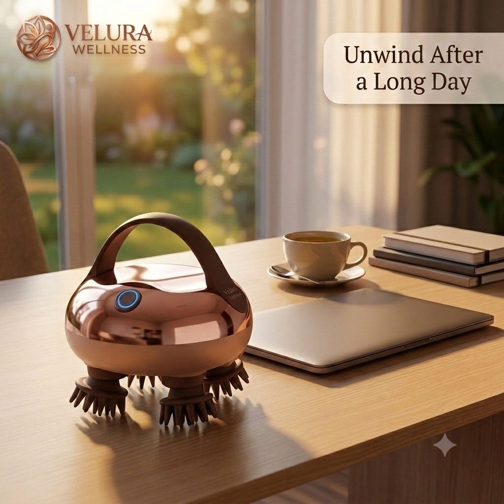 VeluraWellness™ Electric Head Massager